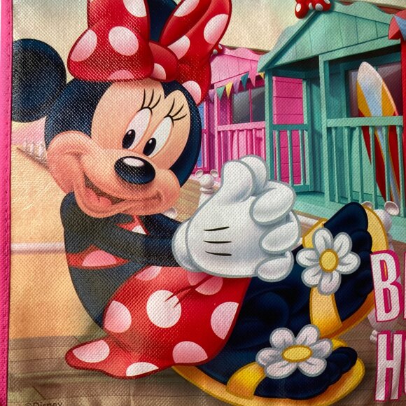 Disney Minnie Mouse Welcome to the Beach House Shopper Tote Bag Grocery Shopping - Picture 5 of 8